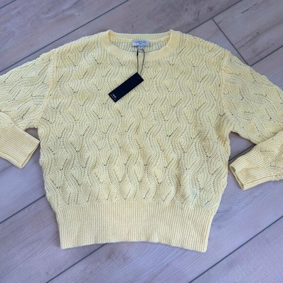 Habitual Knit Sweater Small Long Sleeve Wool Alpaca Pastel Casual Blouse Top NWT - Picture 1 of 4